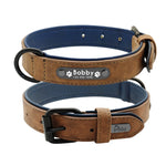 Personalized Leather Collar & Leash Set